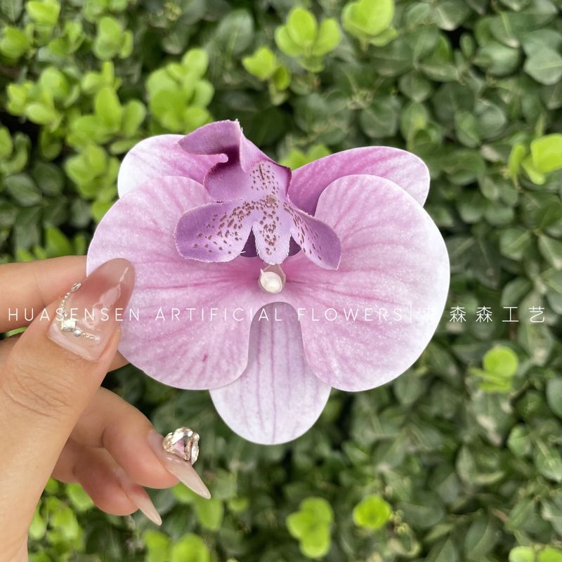 3Dプリントフィルム胡蝶蘭シミュレーション単輪花頭手作り結婚お土産喜糖箱装飾diy靴花|undefined