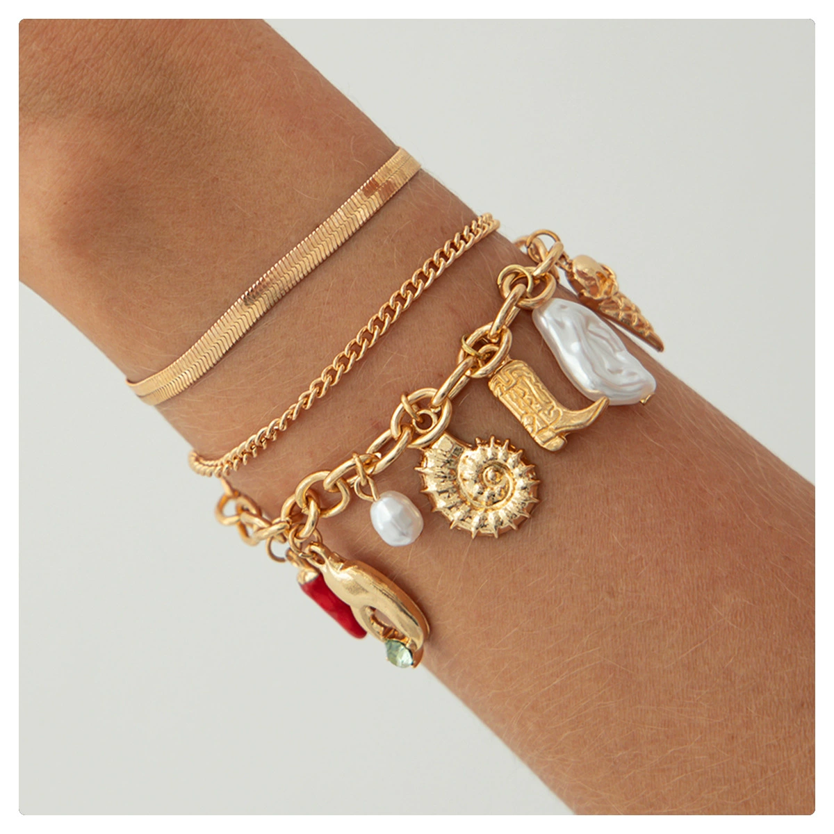 (Кросс-бордер торговля), цепь жемчуг, морские изделия jewelry, подвеска, браслет, европейский стиль