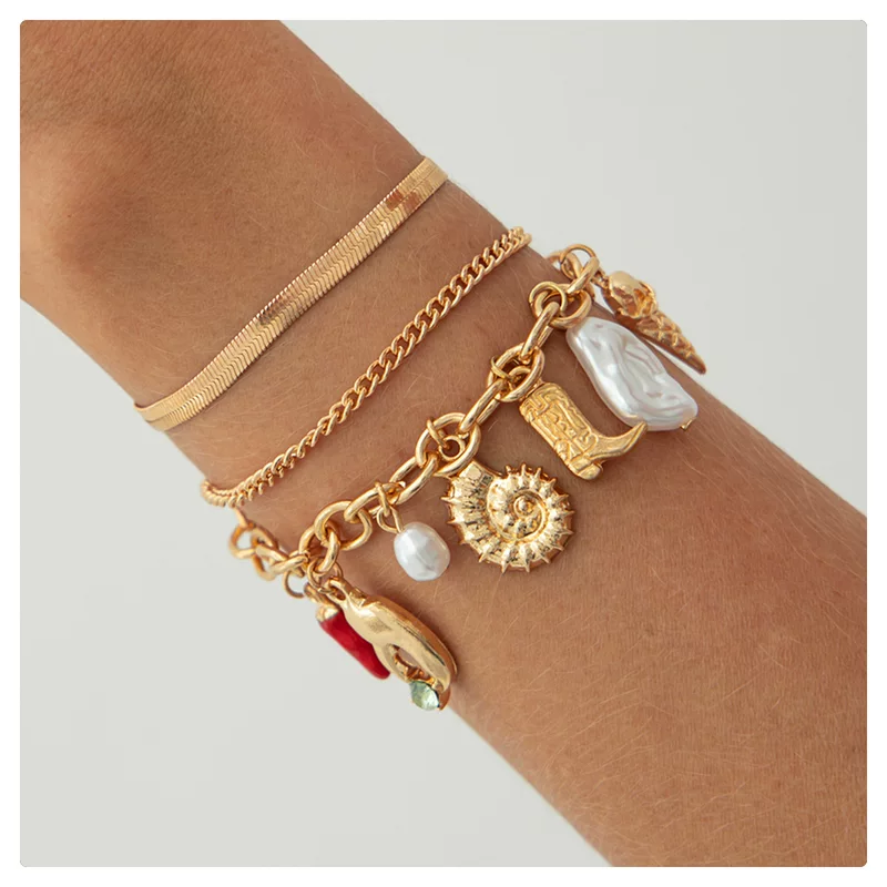 (Кросс-бордер торговля), цепь жемчуг, морские изделия jewelry, подвеска, браслет, европейский стиль