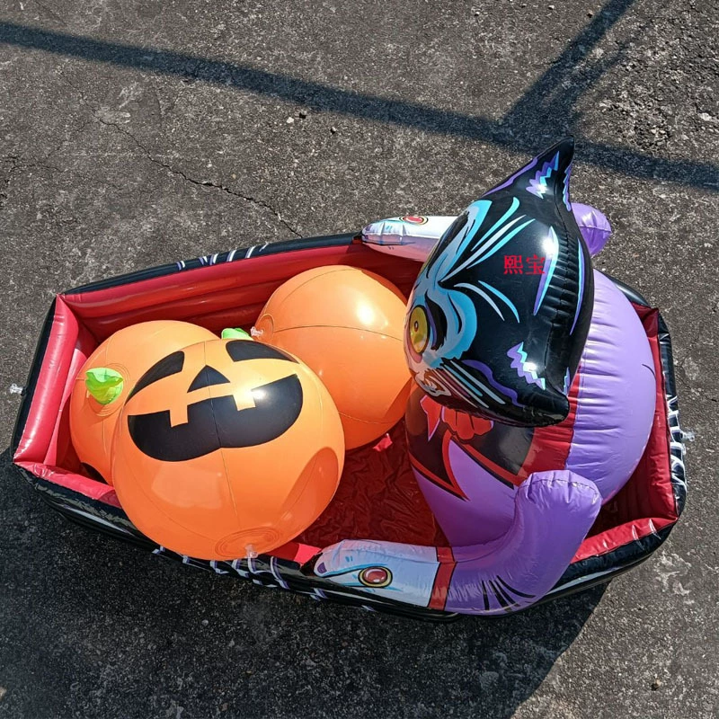 Надувной лоток для льда в виде Бэтмена на Хэллоуин из ПВХ, фиолетовый и черный, надувной лоток для льда, ведро для льда