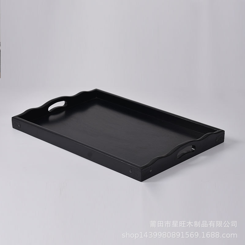 Suministro directo de fábrica restaurante placa de madera maciza placa rectangular de madera bandeja de grano de madera creativa en stock orden al por mayor