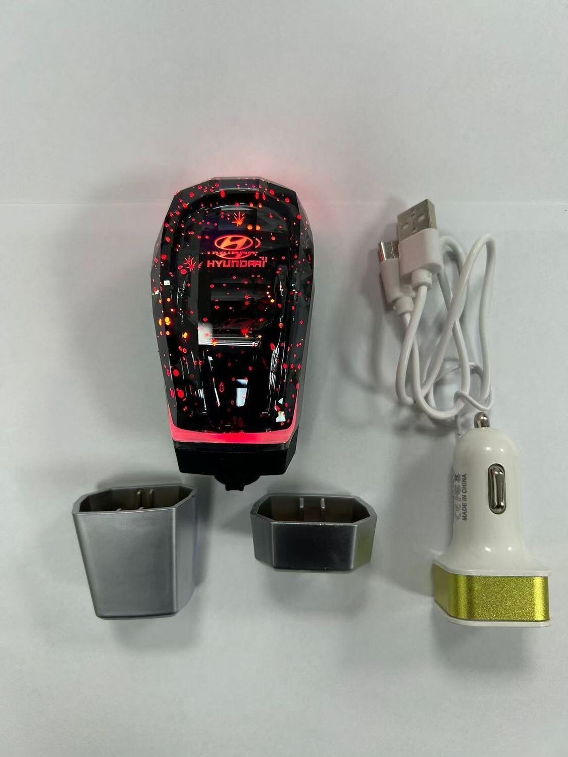 Colorful luminous gear shift knob modification suitable for Toyota Corolla and other models, crystal luminous gear shift modification