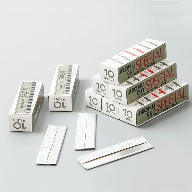 Professional Makeup Eyebrow Razor Blade, Stainless Steel Shaving Eyebrow Blade, Disposable Eyebrow Razor Blade, Wave Pattern Embroidery Blade, Wholesale