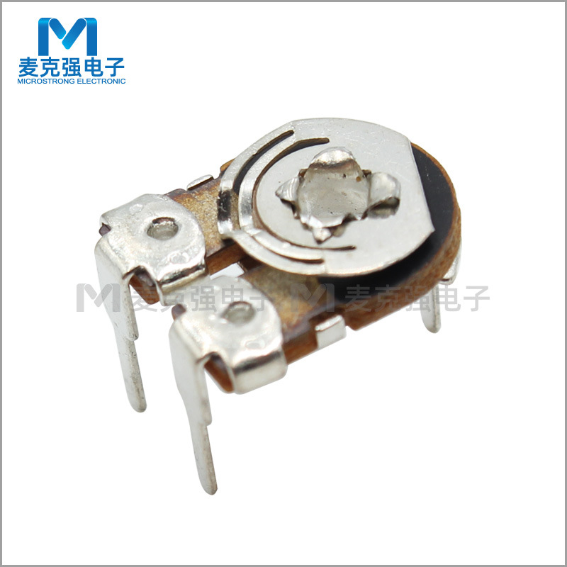8mm碳膜电位器WH085-300K 卧式微调电位器 方孔可调电阻电位器