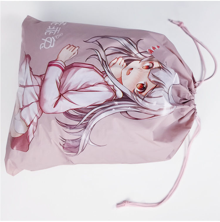 Jiuai Adult Storage Bag, Fabric Drawstring Pouch for Intimate Items, Pink — detail image 10