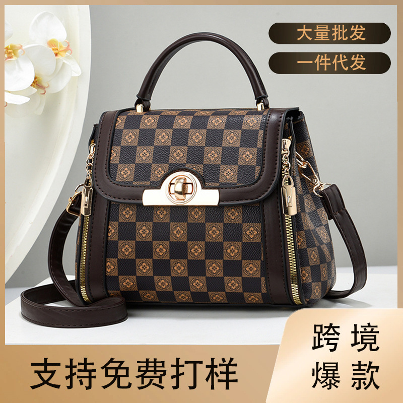Simple and trendy new fashion high-quality niche minimalist gentle Korean-style crossbody shoulder handbag for girls