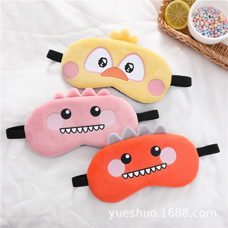 Hombres y Mujeres paquete de hielo siesta sombreado máscara de ojo de hielo Nuevo lindo dormir máscara de ojo gato de dibujos animados dinosaurio pollo