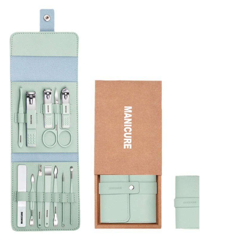 Corte de uñas de regalo cortadora de uñas de piel muerta ceja empuje cortador de uñas conjunto de pinzas de uñas caseras cortadora de uñas conjunto de trincheas de uñas