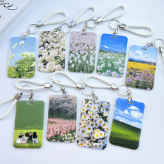 春天來啦ins風公交卡保護套學生飯卡校園女水卡地鐵門禁證件卡套