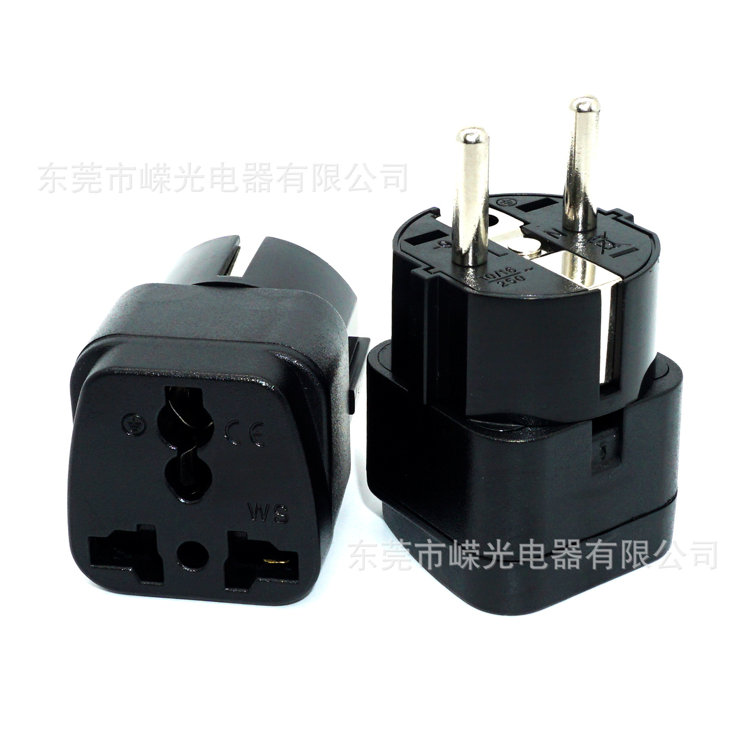 欧洲德国法国俄罗斯欧标转换插头WS-9德韩国转多功能插座带保护门