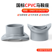 戎生CPVC马鞍座PVC管件塑料鞍形增接口弧形代三通水管分水接头25