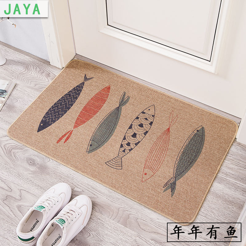 El comercio exterior de entrada caliente alfombra de piso de goma hogar comercial Puerta de seisal absorbente alfombra antideslizante alfombra de puerta al por mayor