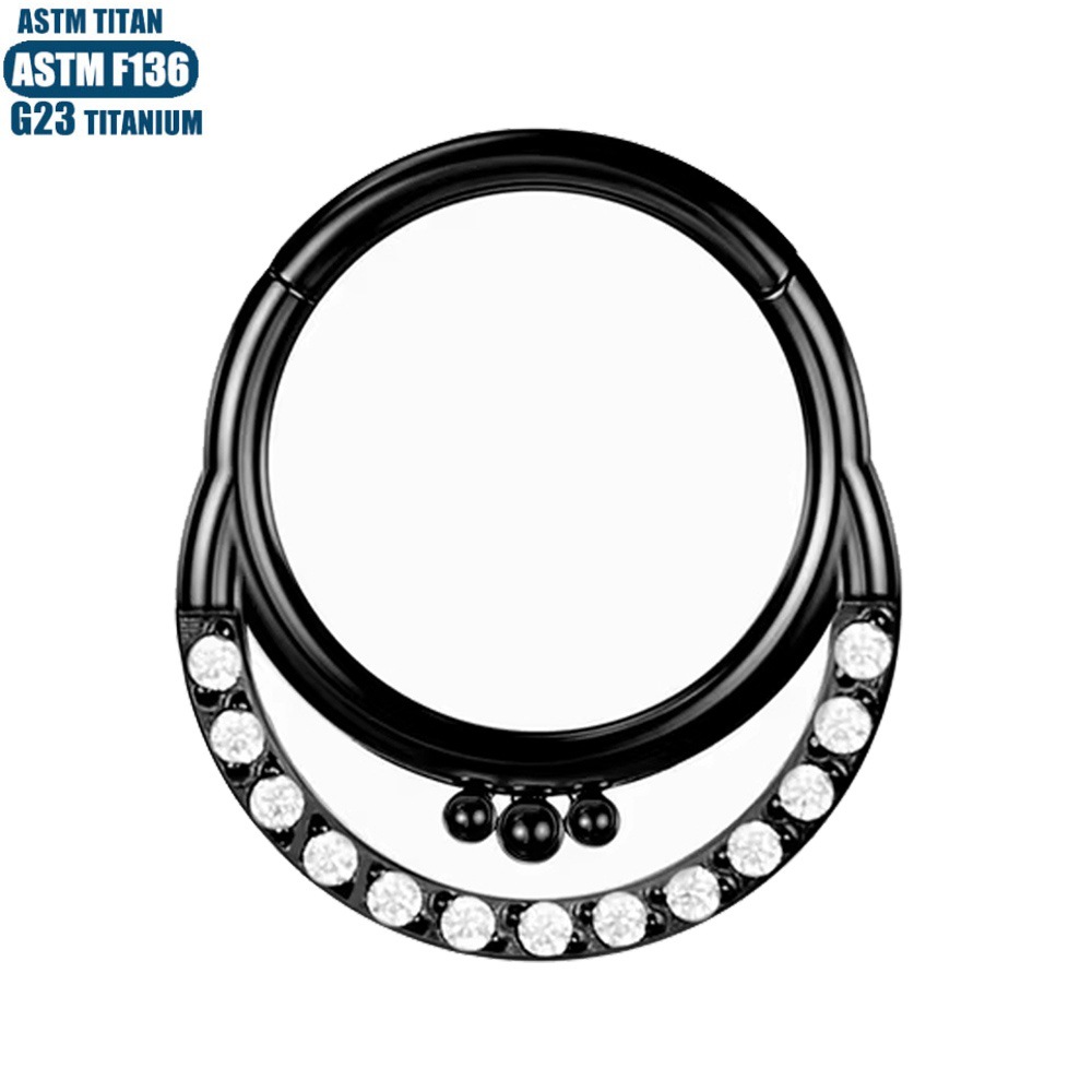 Pointed titanium steel lip stud product view