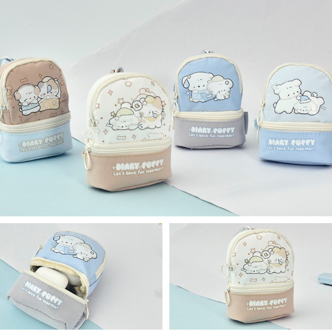 54605-쿤쿤샤오푸 더블지퍼 백팩