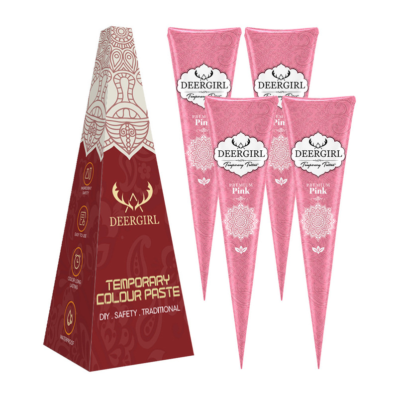 Deer Girl Tower-Shaped Haina Paste Set Hand-Painted Tattoo Paste DIY Temporary Tattoo Designs Waterproof Tattoo Cross-Border Deer Girl Tower-Shaped Haina Paste Set Hand-Painted Tattoo Paste DIY Temporary Tattoo Designs Waterproof Tattoo Cross-Border