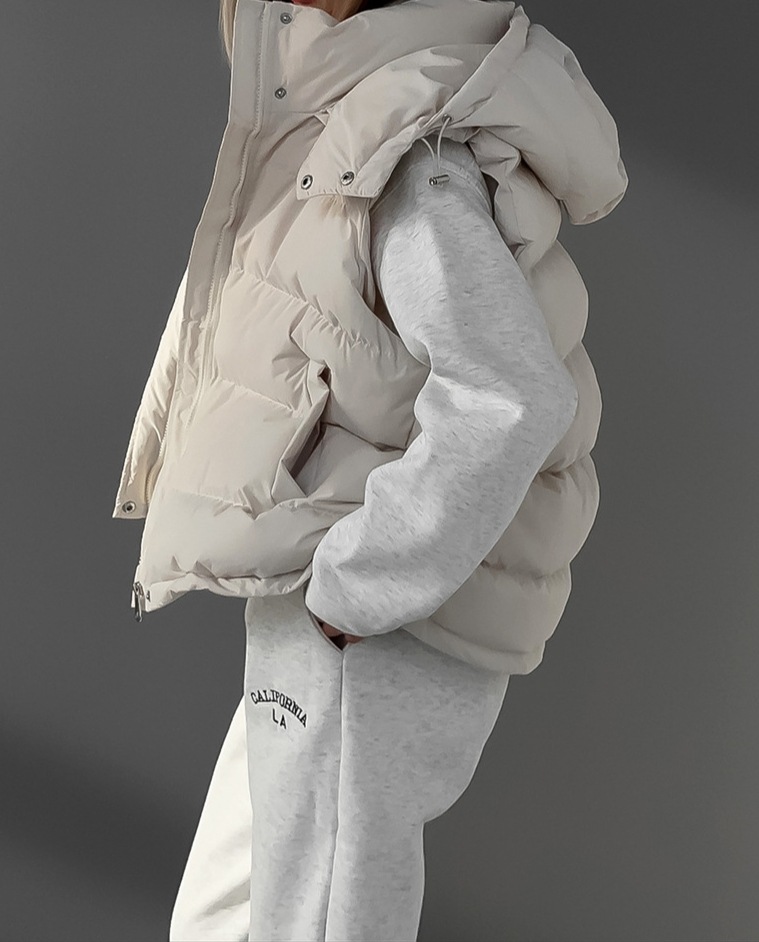 Women's Clothing autumn and winter new fashion trend hot girl street thick warm vest sleeveless cotton jacket_voghion.com