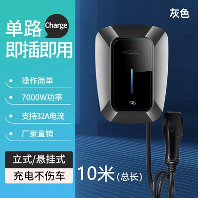 Car Charging Pile 7Kw Household Elektrikli avtomobil şarj cihazları - plug-and-play-32a7kw-10-m-gray
