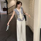 Cheese customization little bee spring and summer new design feeling with shawl sweater women temperament slim v-neck...
