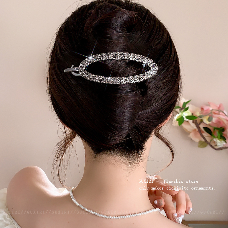蝶結びタッセルヘアクリップ 女性用 後頭部用 2025年新作 高級ツイストワンワードクリップ 高級感のあるヘアクリップ ヘアアクセサリー|undefined