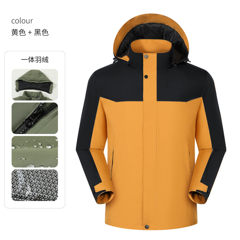 Otoño y invierno impermeable chaqueta de viento hombre trajes de trabajo transfronterizos chaqueta de trabajo exterior personalizada función al aire libre vestir plumón interior
