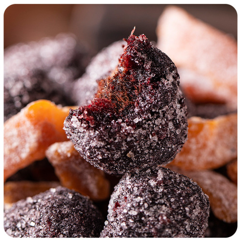 Chenpi Rock Sugar Plum 500g Large Jar Preserved Plums Nine-Piece Preserved Plum Dried Fruits Nostalgic Leisure Snacks