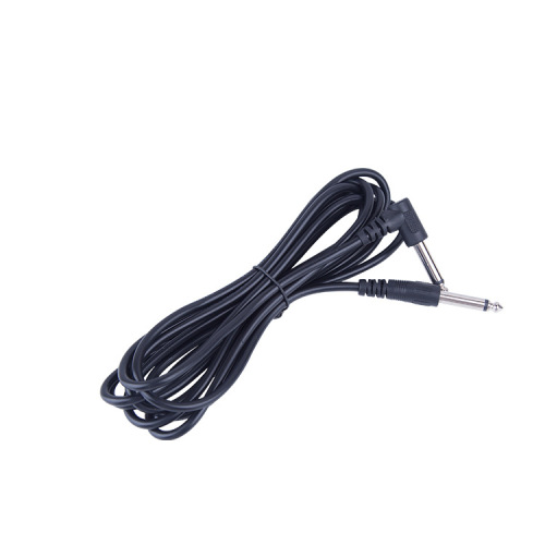 Guitar cable black leather high-end electric speaker audio cable bass popular electric guitar universal guitar braided wire