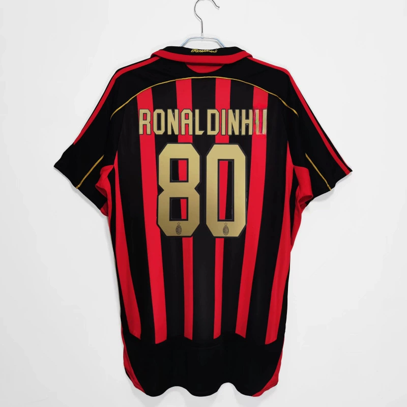 Ретро-футболка 0607AC22 Kakanestama R Tini Inzagi Pirlo длинные рукава, футболка для футбола
