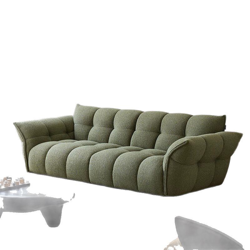 Diseñador de lirio crema sofá de estilo minimalista francés ligero sala de estar línea directa moderna simple sofá de tela