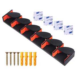 厂家批发路亚渔具工具配件新款壁挂鱼竿架垂直款盒装鱼竿支架