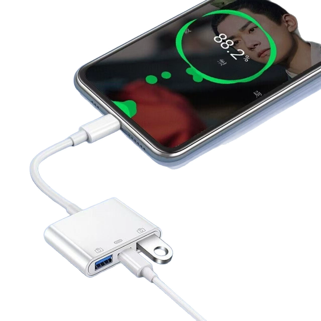 Huawei, Samsung, Xiaomi, совместимая клавиатура, мышь, USB-флешка, зарядка, три в одном