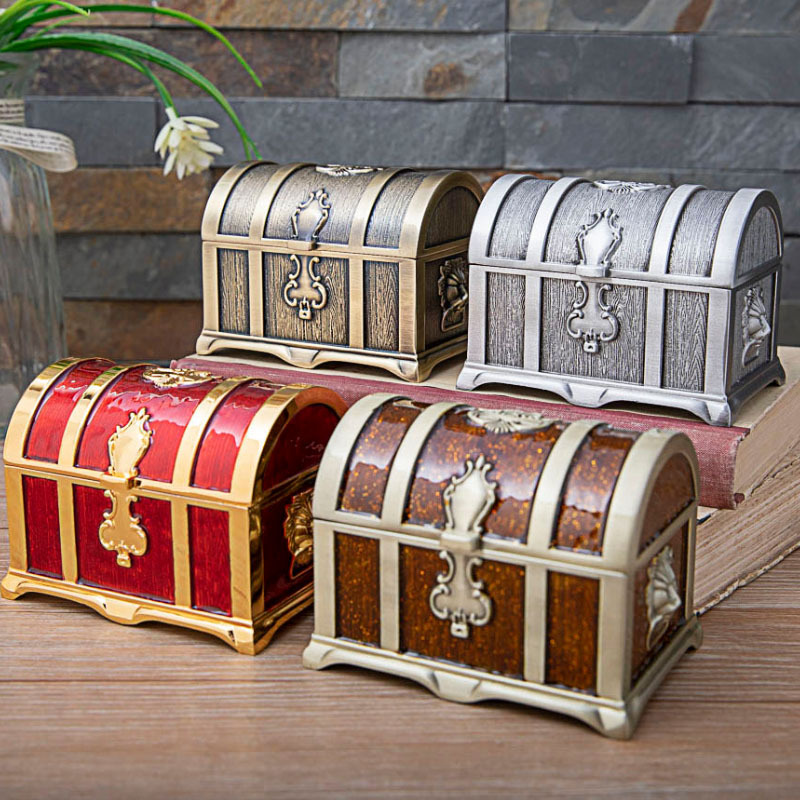 Retro European Creative Treasure Box Jewelry Box Household Jewelry Storage Box Scene Old Objects Decoration Ornaments