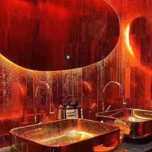 Hitea Electroplated Stone Silver Metal Glazed Wall Tiles Milk Tea Shop Restaurant Restaurant Nightclub Background Tiles Handmade Tiles