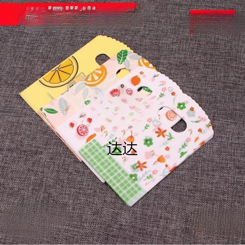 50个迷你小号塑料袋店饰品小商品打包袋摆摊购物礼品袋手提袋