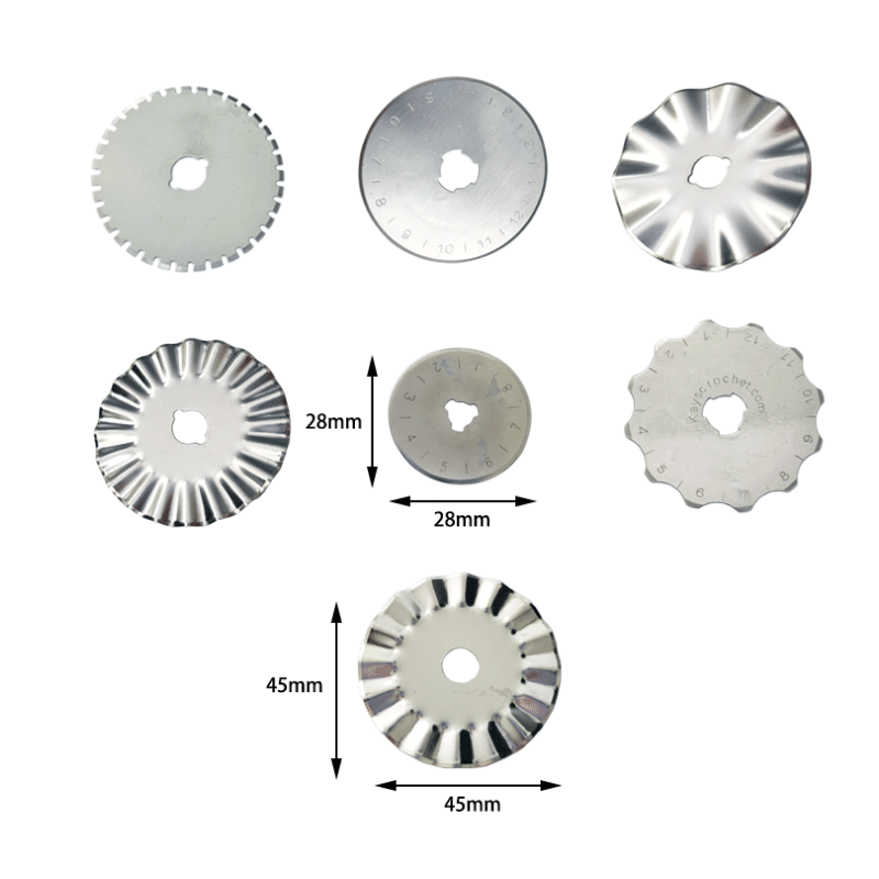 小圆刀片 切纸 布 切皮革28mm/45mm圆刀片 旋转滚轮圆刀片