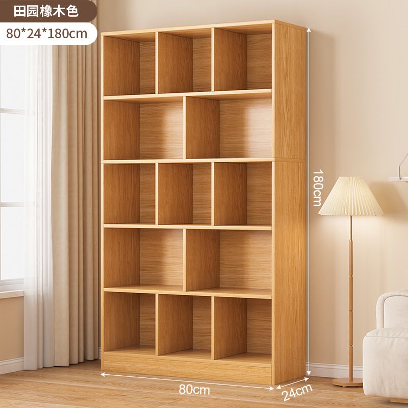 Estilo de celosía 5 capas 13 casillas de roble pastoral 80 * 24 * 180