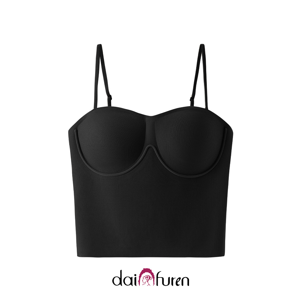 wireless bra, comfortable tank top, supporting top with cups, three dimensional protective underware, underwear