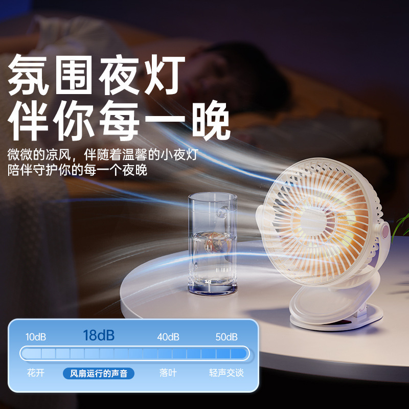 家用桌面床头挂壁夹式风扇小型宿舍便携台式电风扇迷你办公室静音|undefined