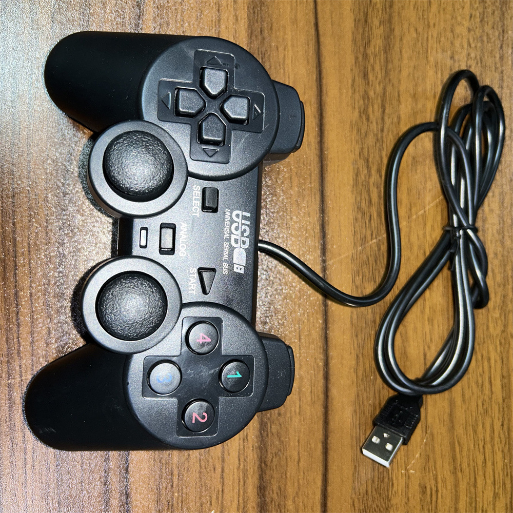 Liquidación de controladores de juegos con cable USB para computadora y Android, compatibles con PC, Android TV, Xbox y PS3