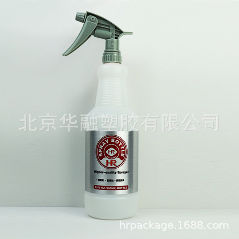 厂家供应1L容量喷头塑料瓶 塑料手喷瓶 PE瓶洗洁精便携