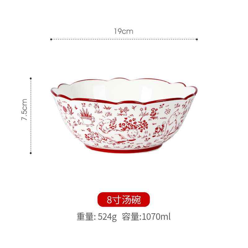 新婚礼物玛丽猫的结婚餐具套装订婚送新娘高级实用碗筷礼盒|undefined