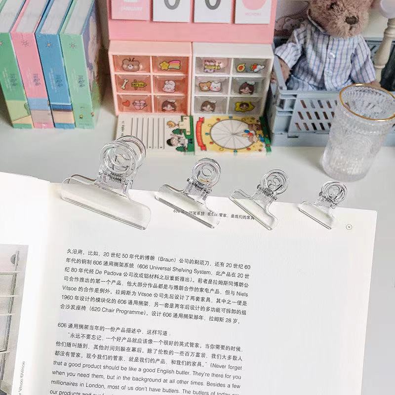 Transparent small clip student test paper folder folder creative…