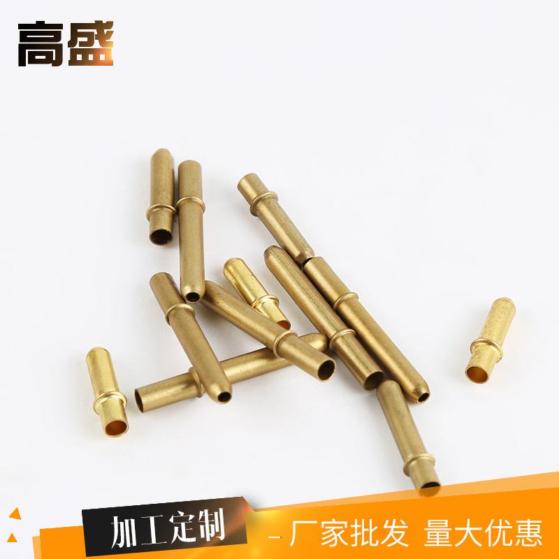 厂家制造灯具插针管 H65精密劈花铜管 承接加工各类管材