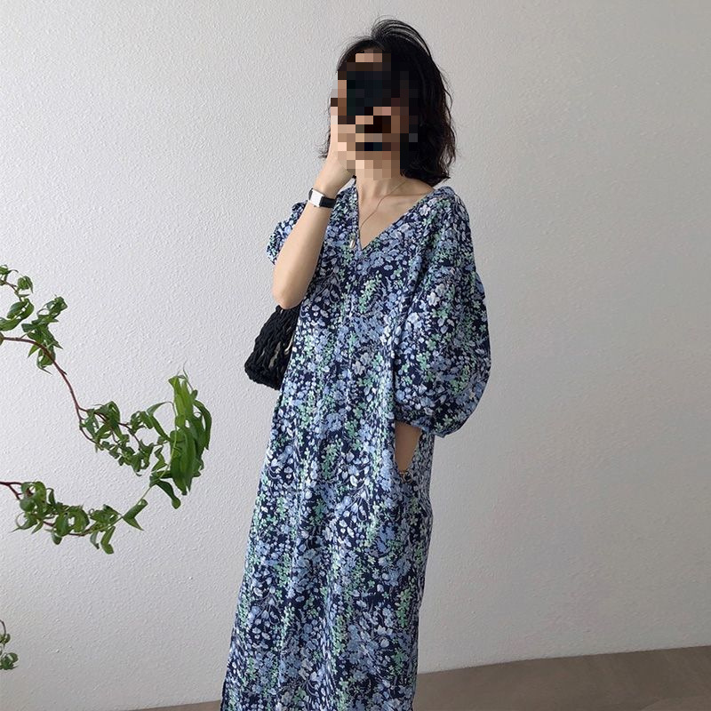 Long Elegant Dress for Women Summer New Version French Style Slimming Loose Skirt for Women
