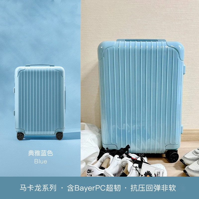 軽量で耐久性のあるスーツケース、男性と女性の旅行トロリーケース、学生用サイレントユニバーサルホイール、強力な大容量パスワードボックス|undefined