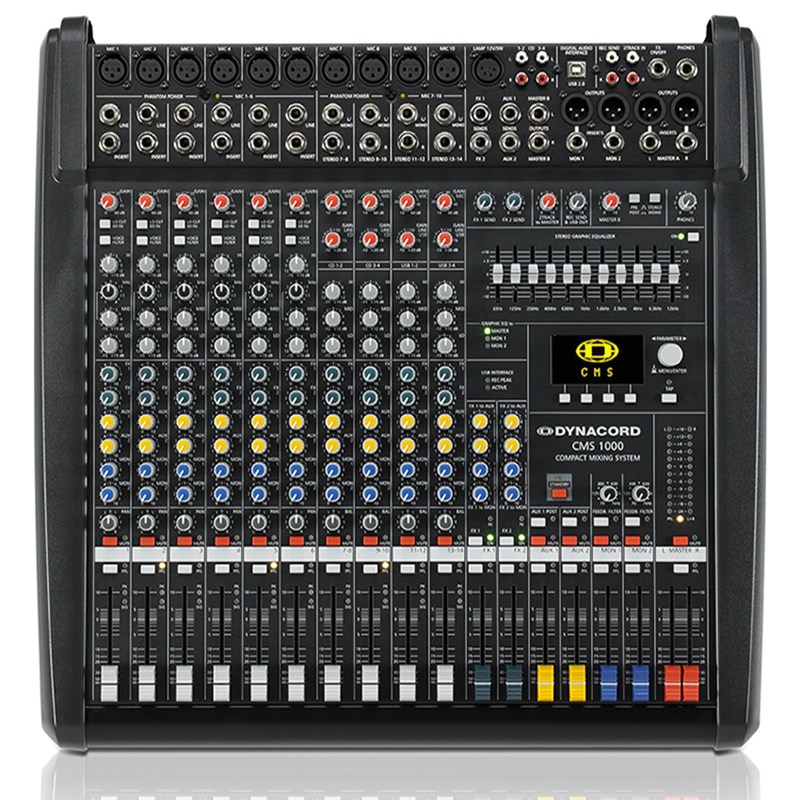 Dynacord Cms600-3 Mixer with 99 Types of Dual Reverb Effects