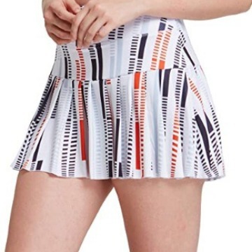 European and American Women's Sports Tennis Golf Skirt Pants Mid-Waist Pleated Sports Shorts High-Waist Pocket Pants Skirt