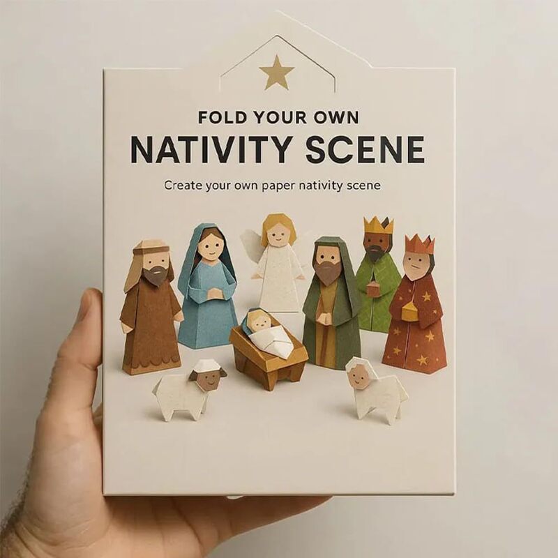 跨境热销Christmas Origami Craft Set 圣诞折纸工艺套装|undefined