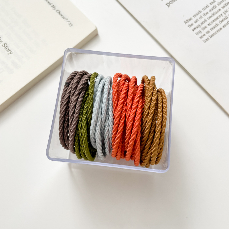 Tocado alto Cola de Caballo cabeza de bola banda de pelo Simple cuerda de pelo de verano de las mujeres