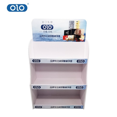 OLO condom sexual health products shelf condom display stand display rack pharmacy store hotel supermarket hot sale