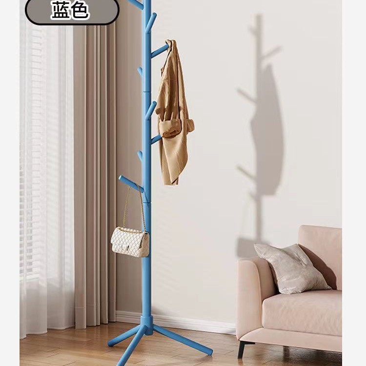 木製の服のハンガーの床置き式寝室のリビングルームの家庭用木製のハンガーの室内の折りたたみの服のハンガー|undefined